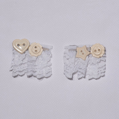 Button x Lace : Hair Clip