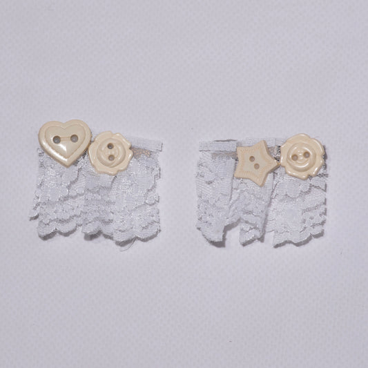 Button x Lace : Hair Clip