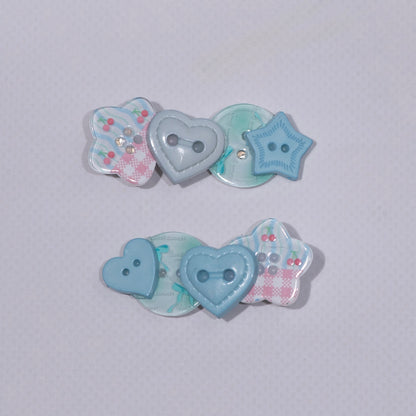 Buttons r cute? : Hair clip