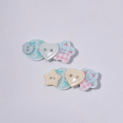 Buttons r cute? : Hair clip