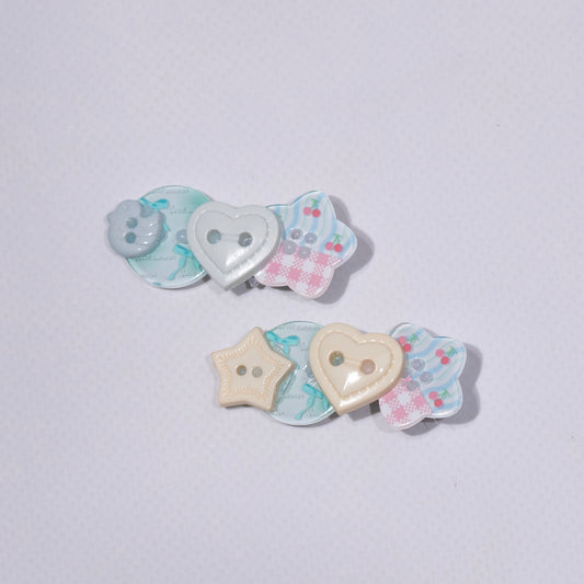 Buttons r cute? : Hair clip