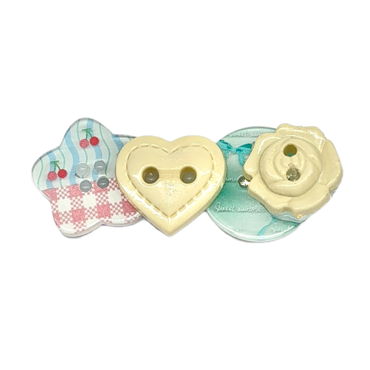 Buttons r cute? : Hair clip