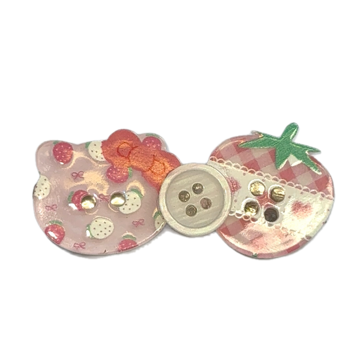 Buttons r cute? : Hair clip