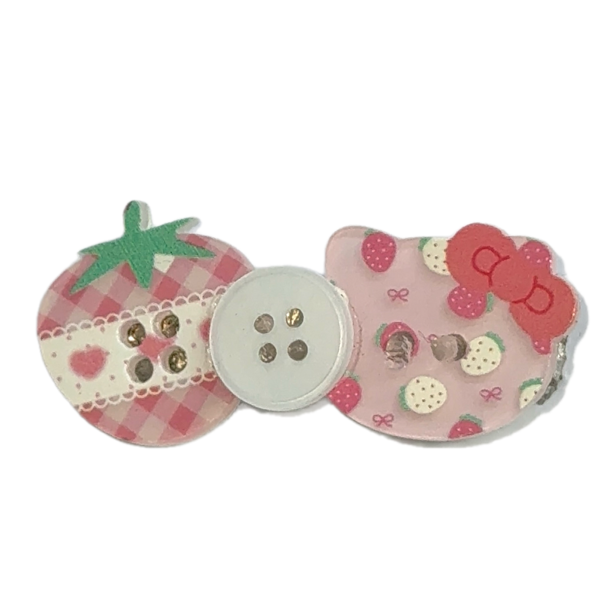 Buttons r cute? : Hair clip