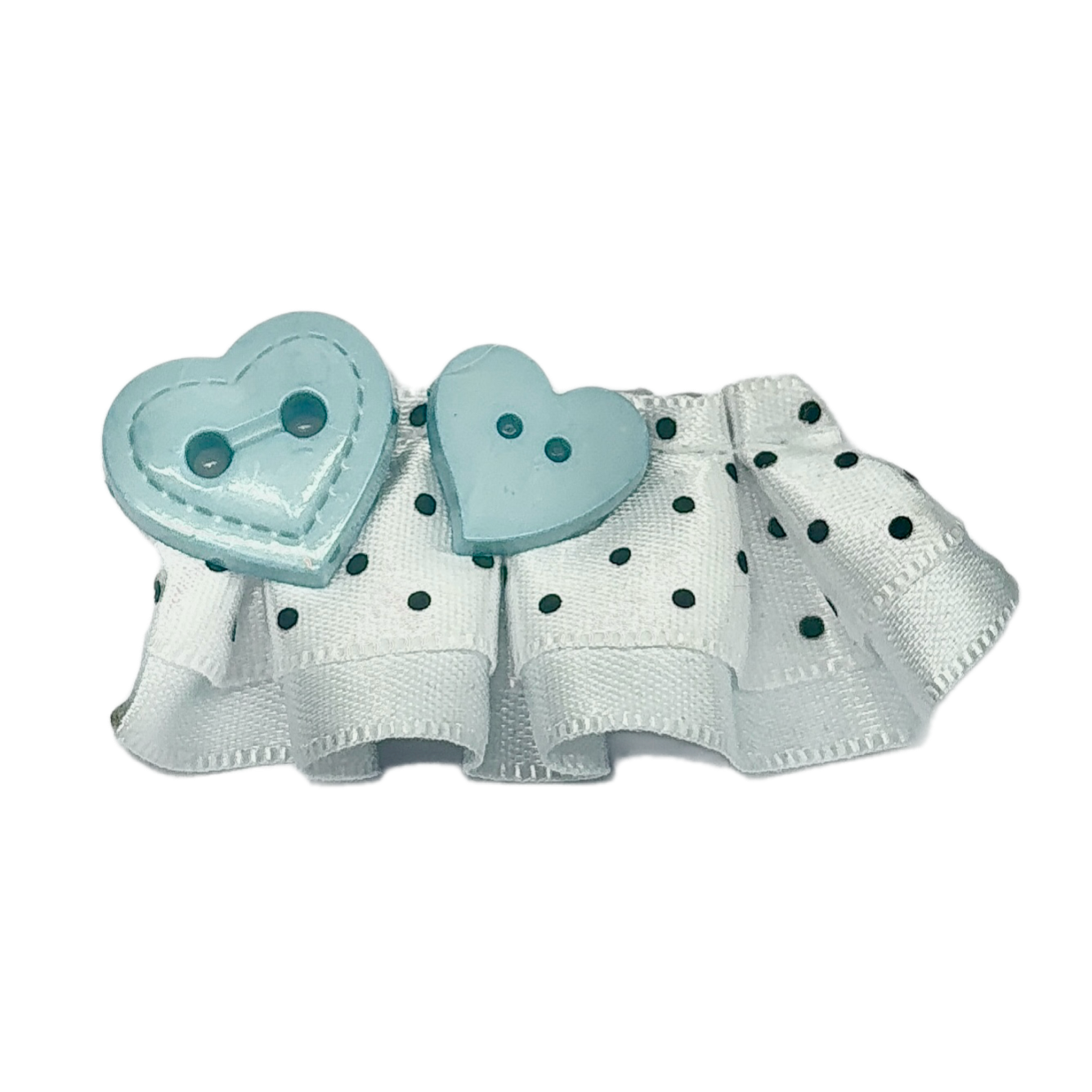 Button x Ribbon : Hair Clip