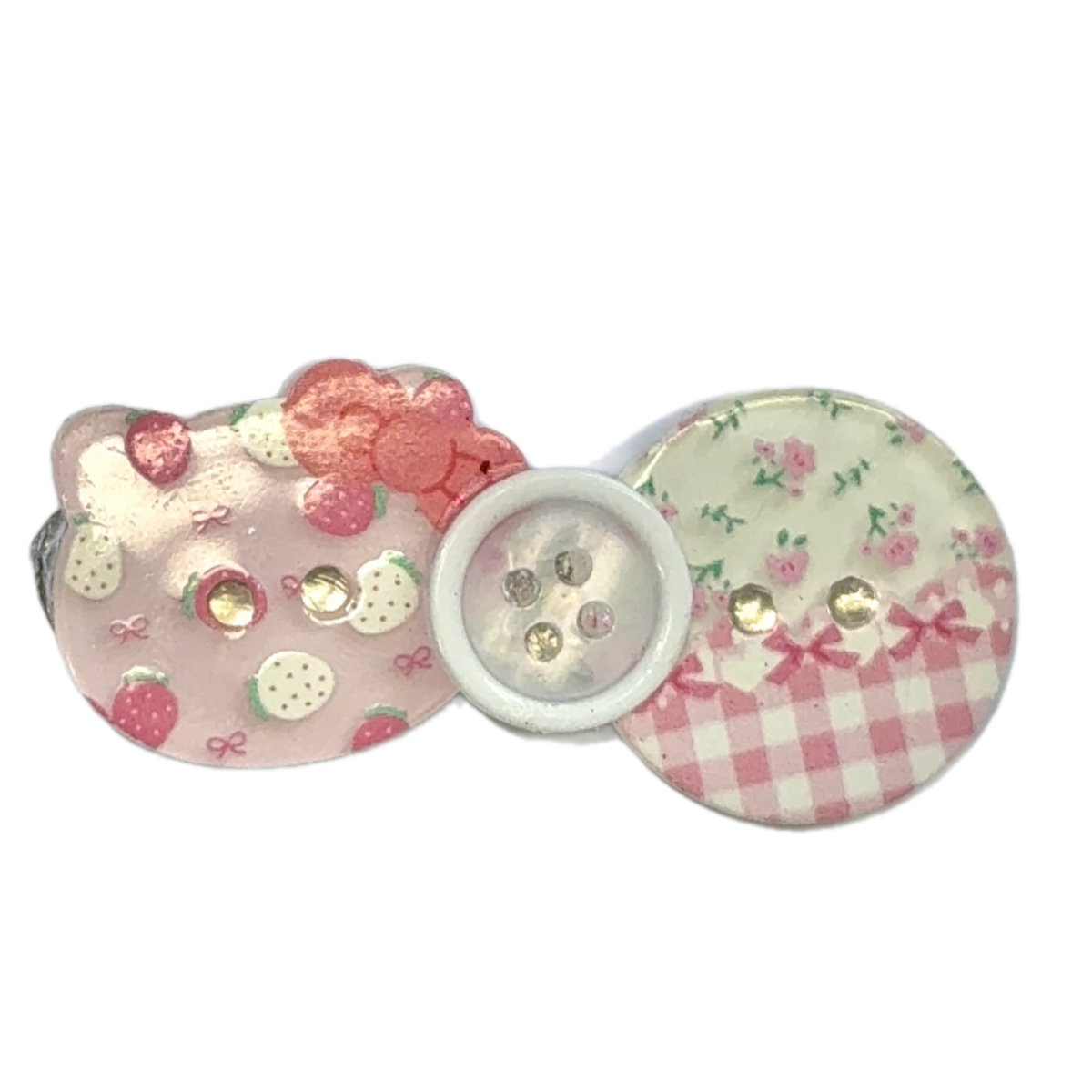 Buttons r cute? : Hair clip